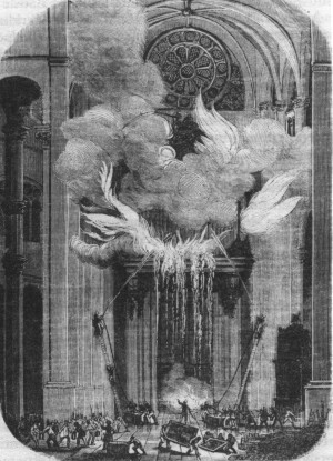  Incendio Organo St.Eustache - Disegno 